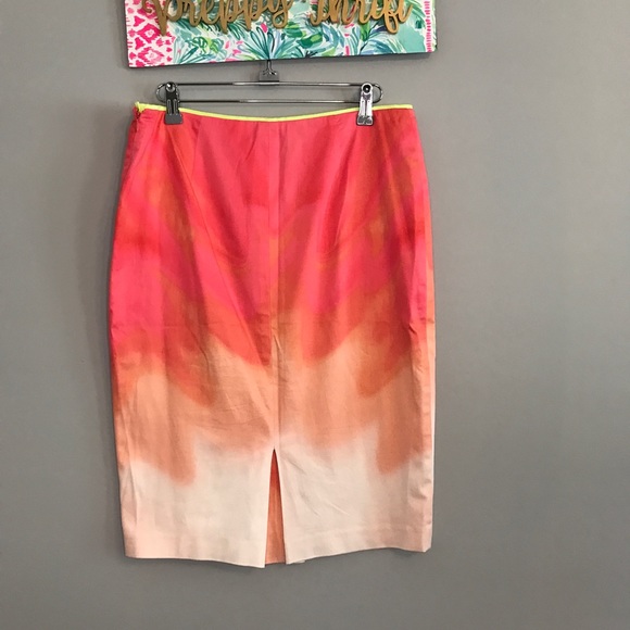 Elie Tahari Penelope Sand Dunes skirt ombré - Picture 4 of 9